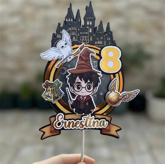 Cake topper de Harry Potter personalizado
